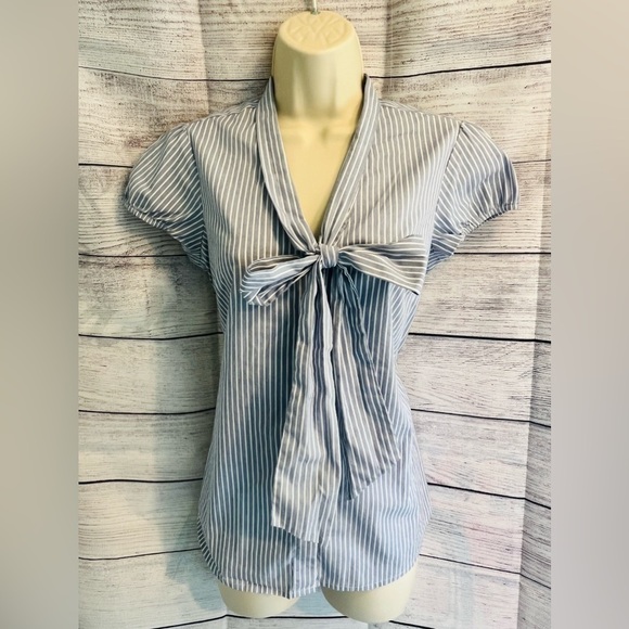 The Limited Essential Shirt Blue and White Stripe - Picture 1 of 2